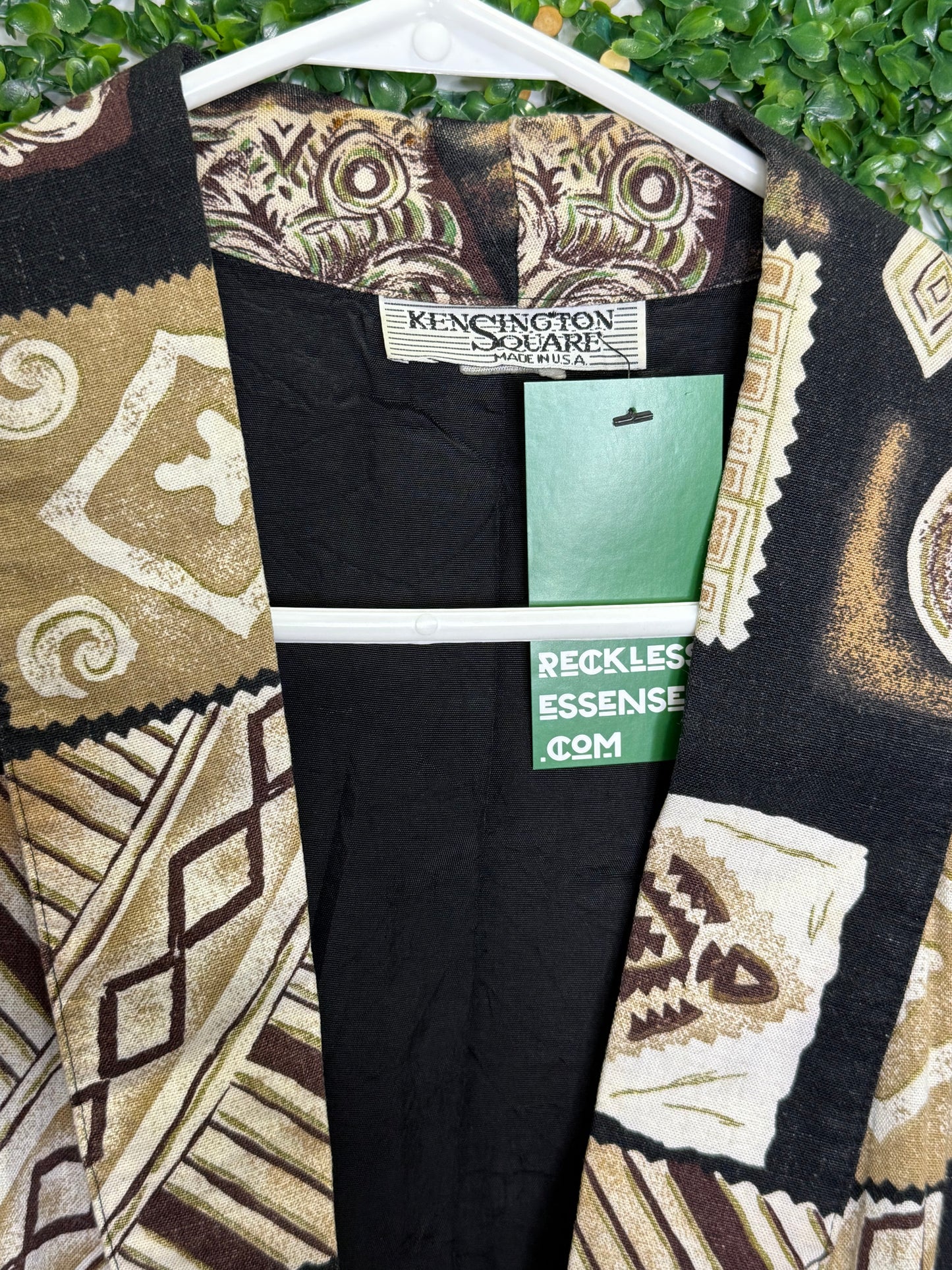 Kensington Square Vintage Print Blazer