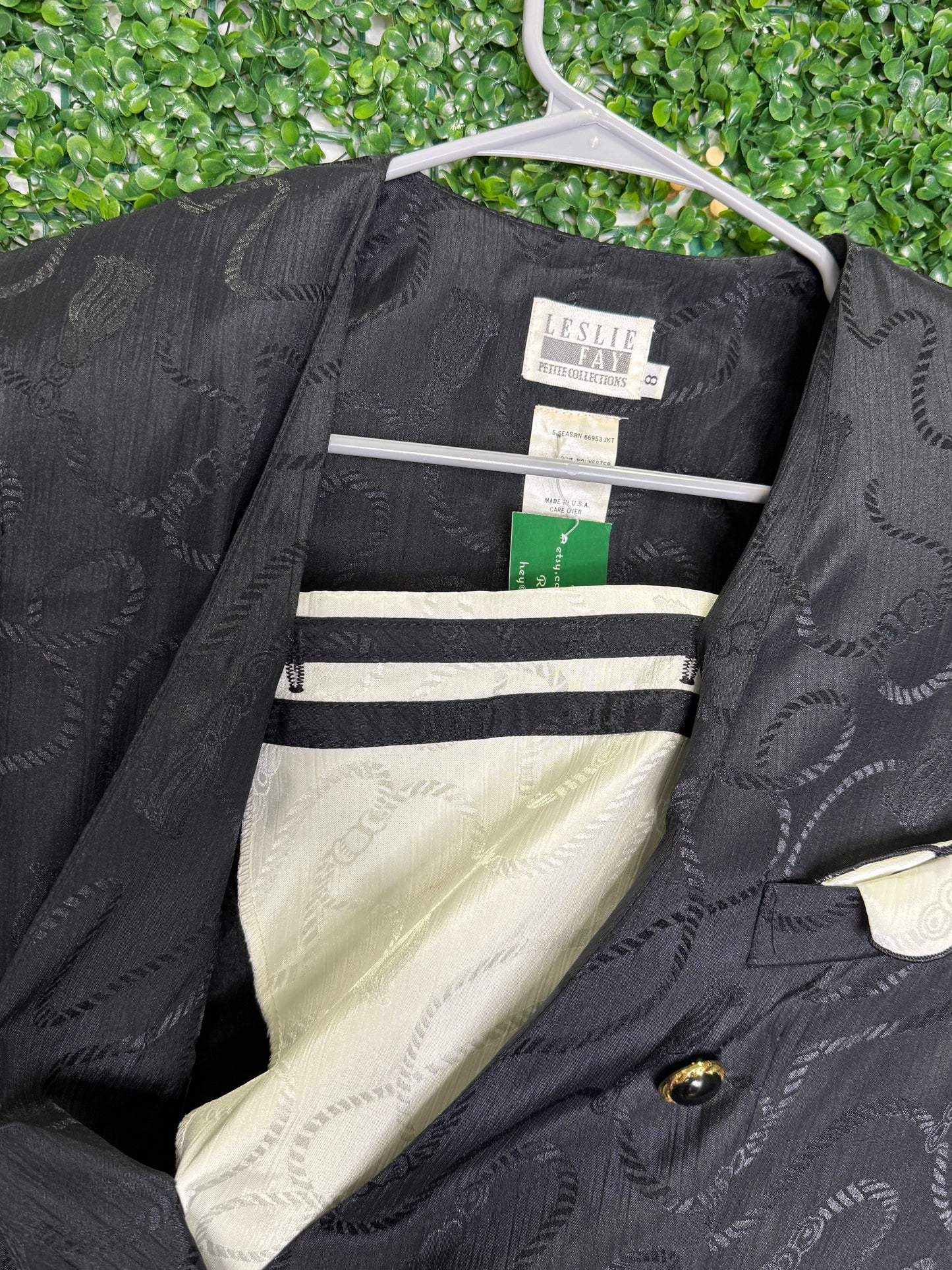 Leslie Fay Duster with Bib