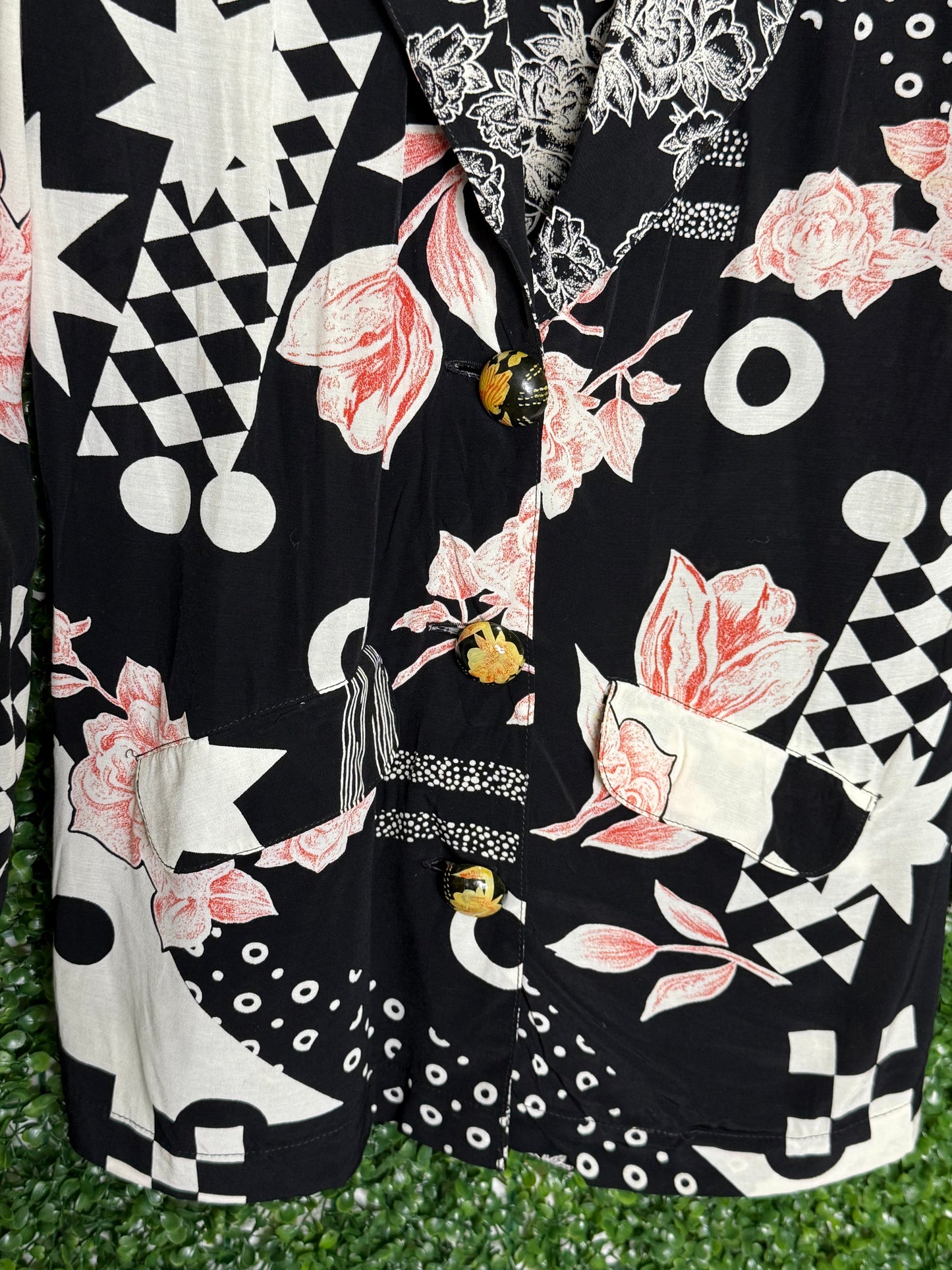 Rafaella Floral Vintage Blazer
