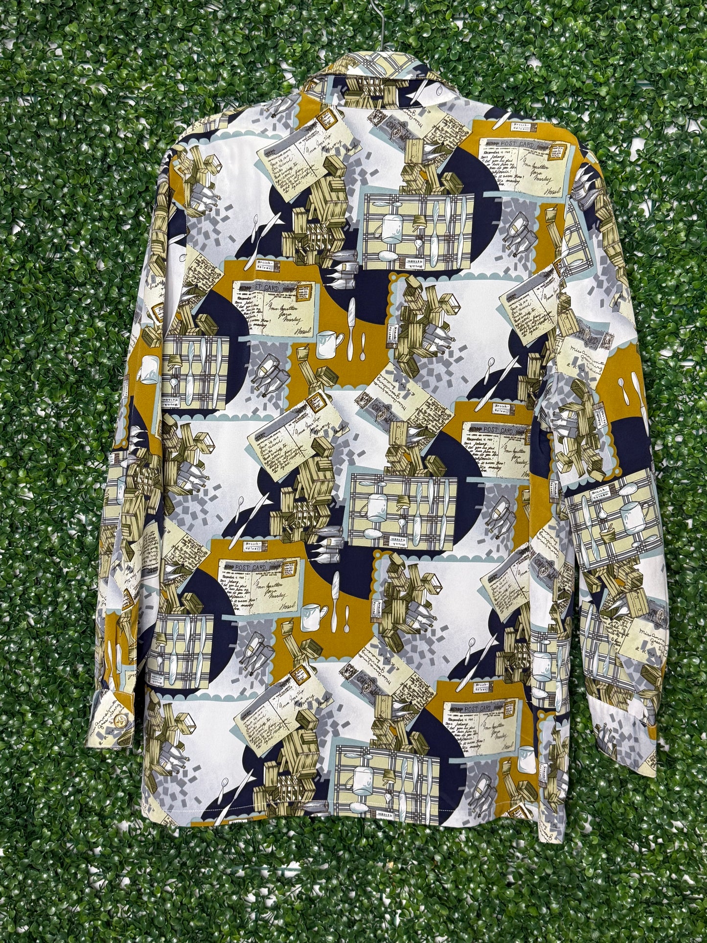 Vintage Bar Kitchen Patterned Button Up