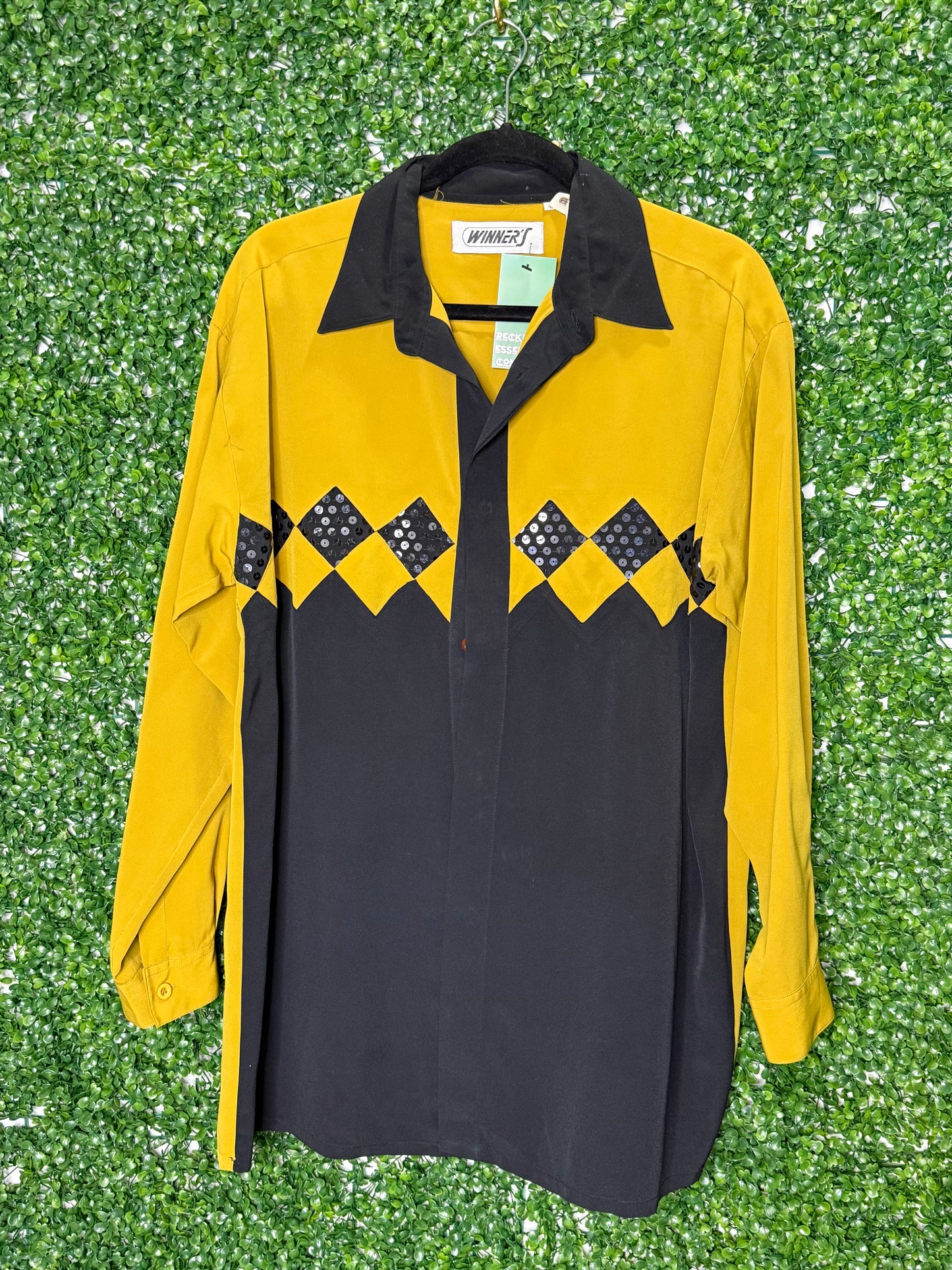 Winners Vintage Colorblock Button Up