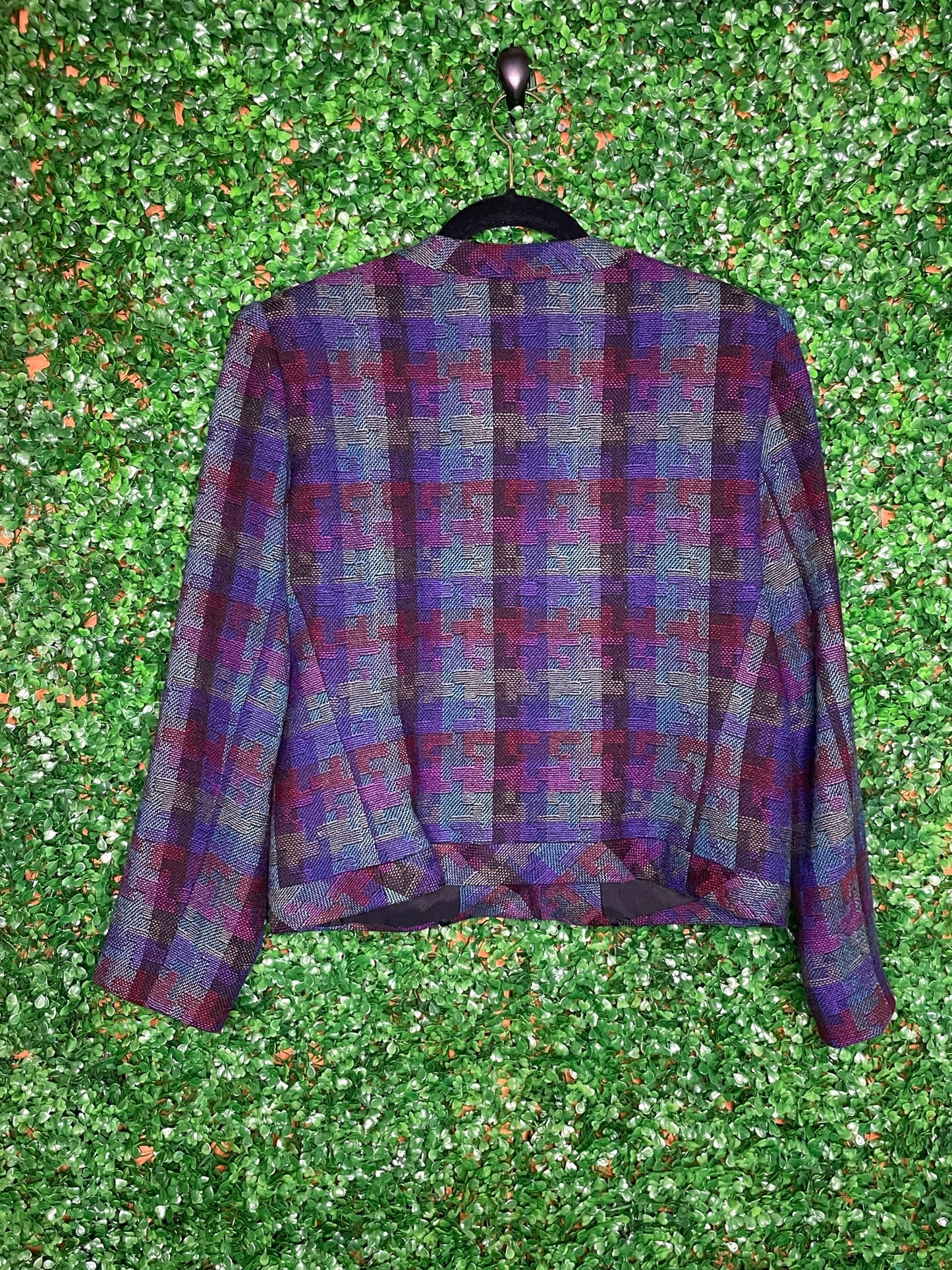 Woven Patterned Gold Buttoned