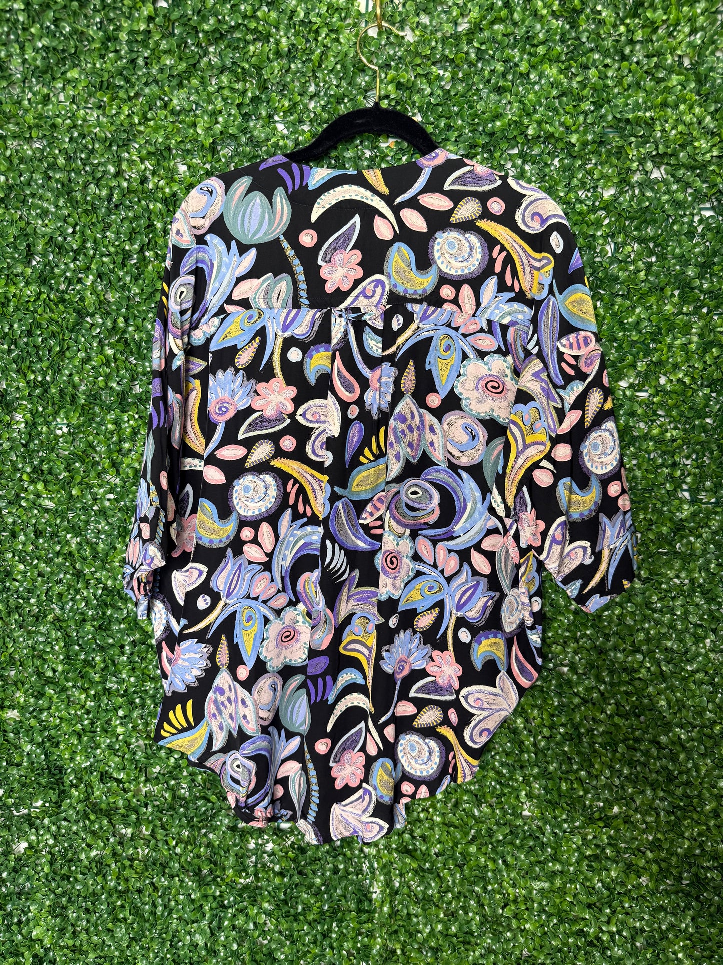 Haser Vintage Patterned Short Sleeve Shirt