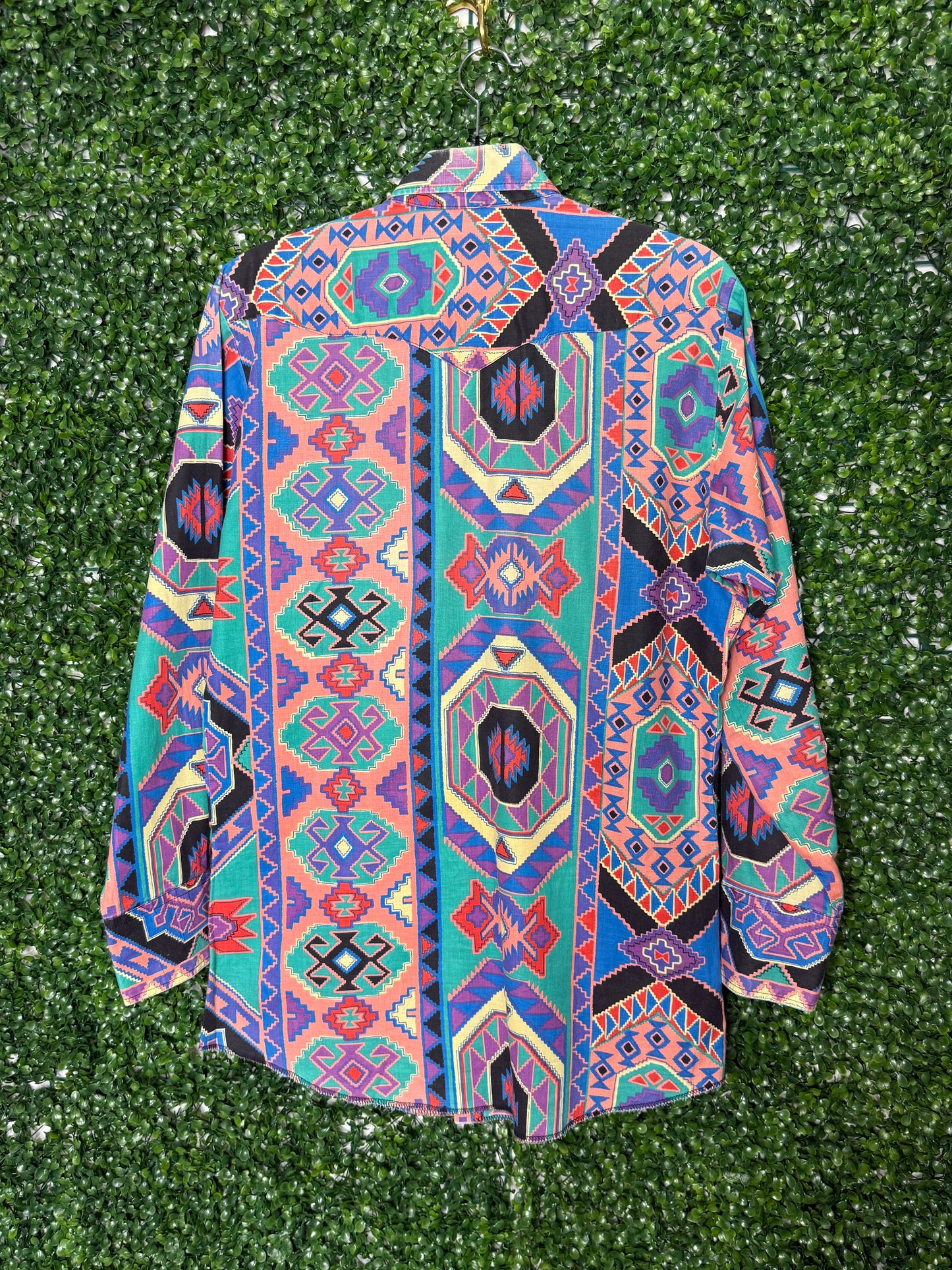 Panhandle Slim Vintage Aztec Print Shirt Button Up