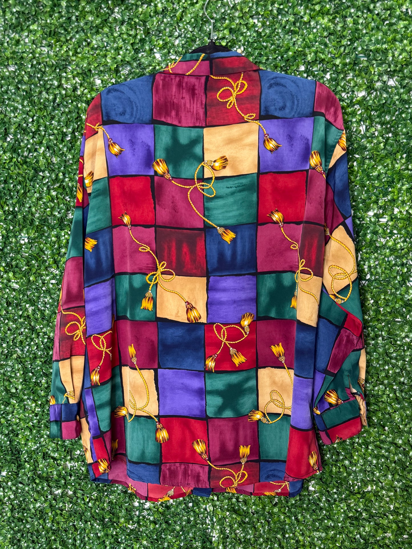 Le Caviar Vintage Checkered Patterned Shirt Button up