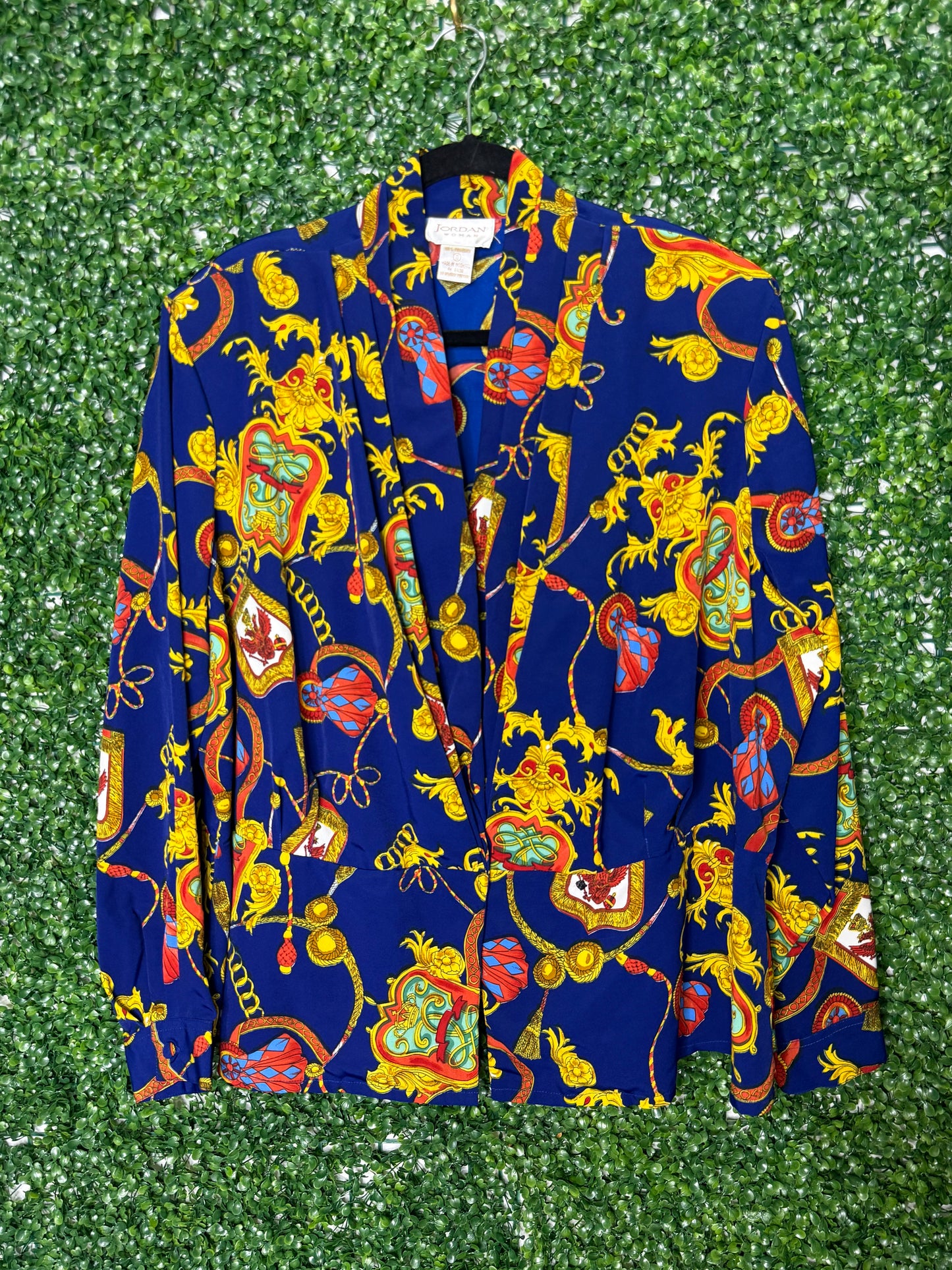Jordan Woman Vintage Patterned Blouse Shirt