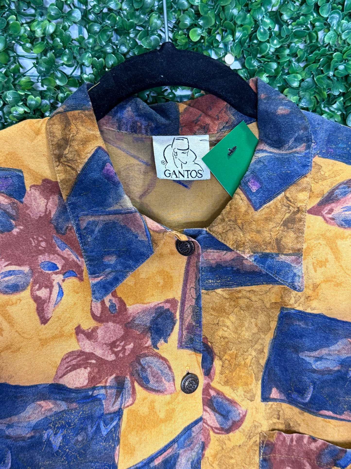 Gantos Vintage Print Button Up