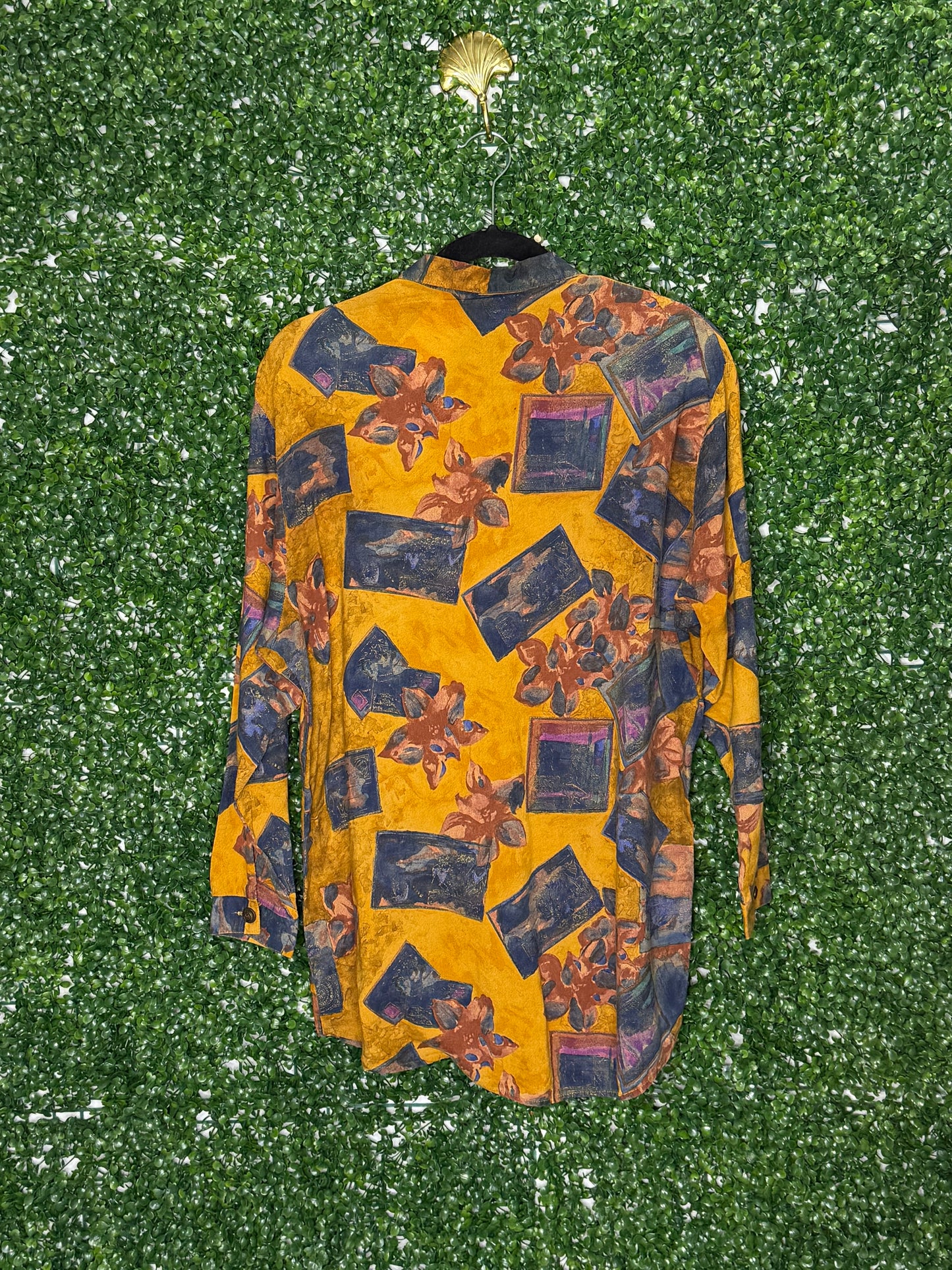 Gantos Vintage Print Button Up