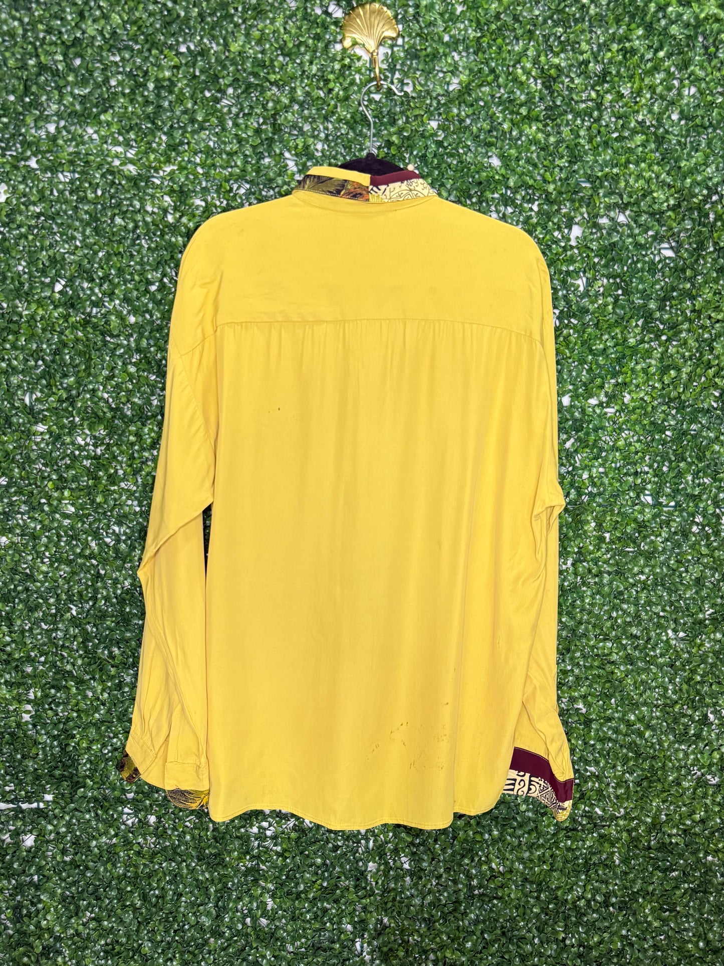 Atlantic Connection Yellow Button Up