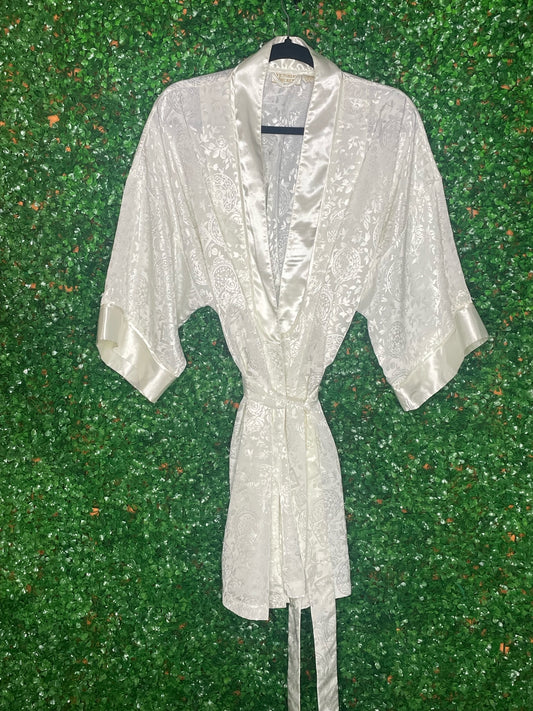 Vintage Victoria Secrets Cream Robe