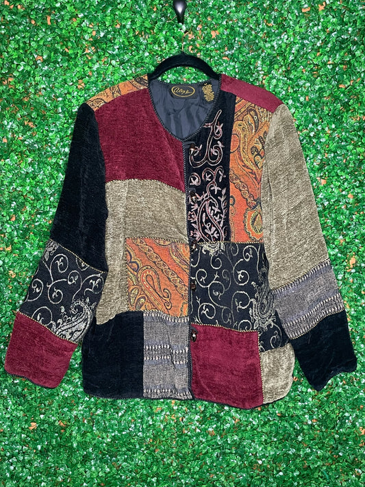 Alex Kim Patchwork Quilted Sweater