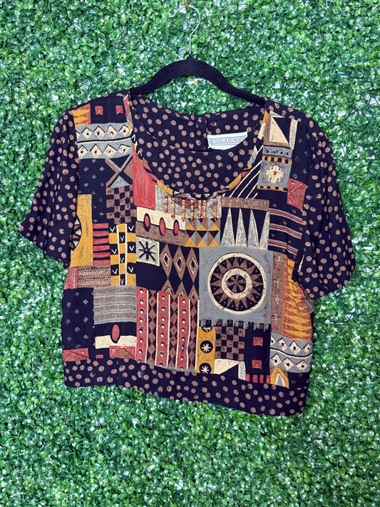 Jessica Howard Vintage Cropped Top