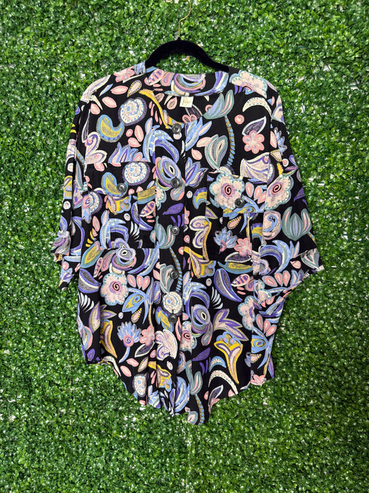 Haser Vintage Patterned Short Sleeve Shirt
