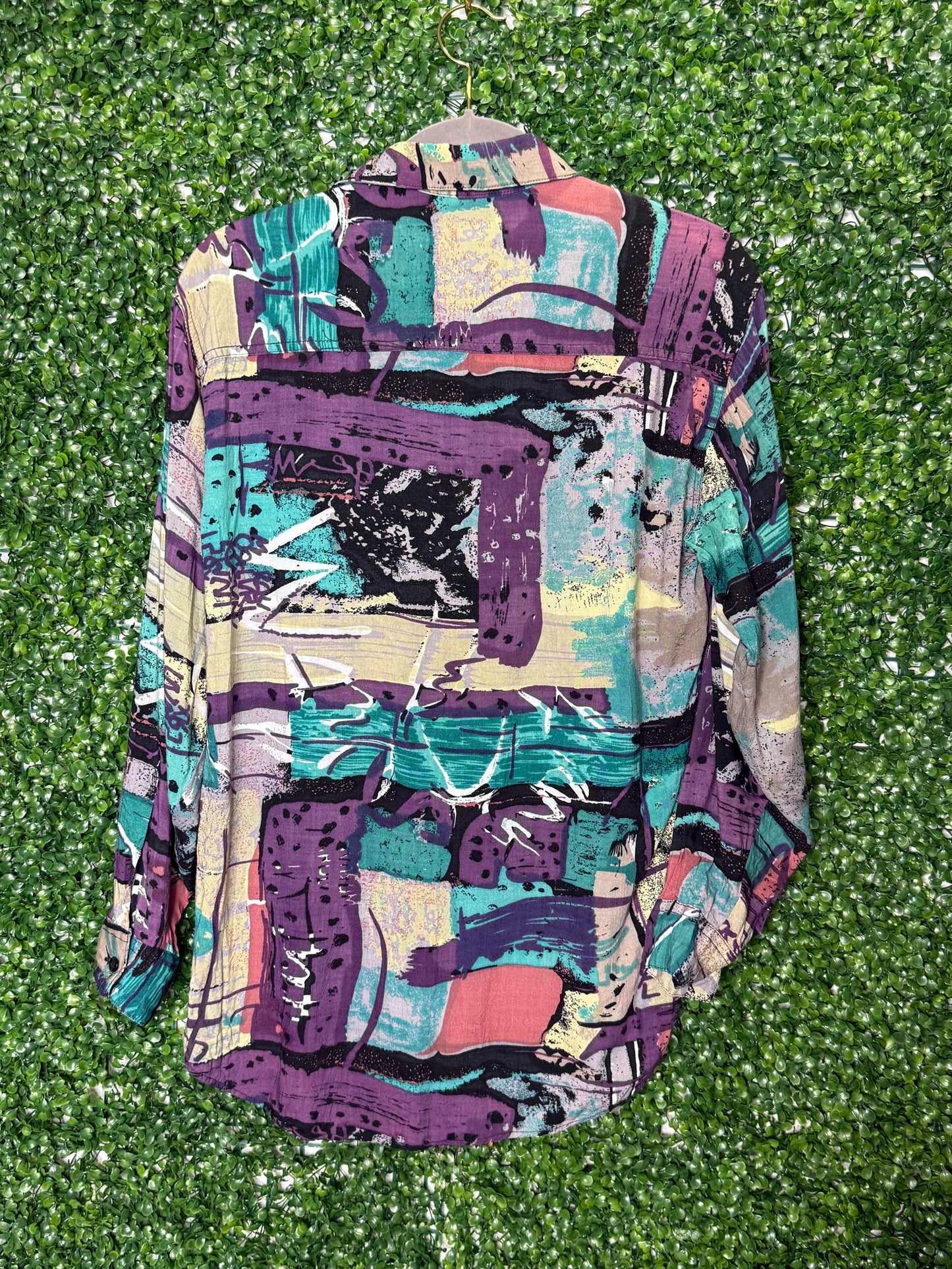 Campus Vintage Patterned Shirt