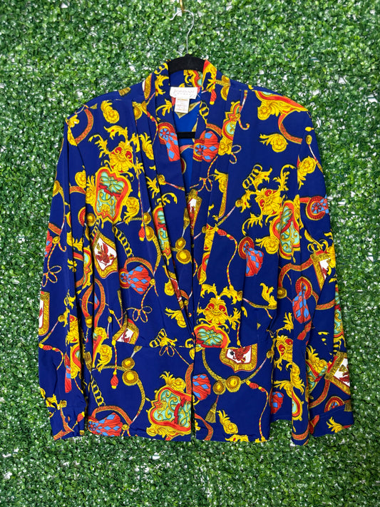 Jordan Woman Vintage Patterned Blouse Shirt