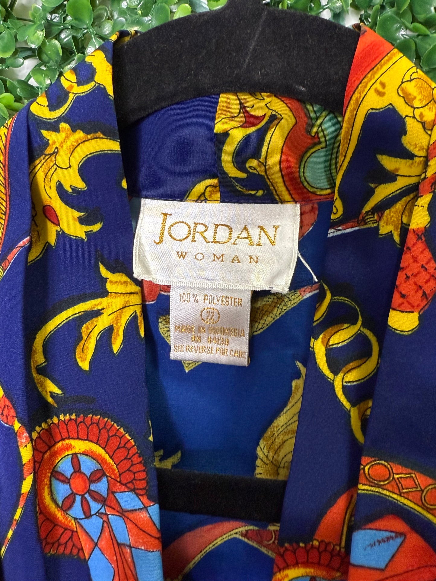 Jordan Woman Vintage Patterned Blouse Shirt